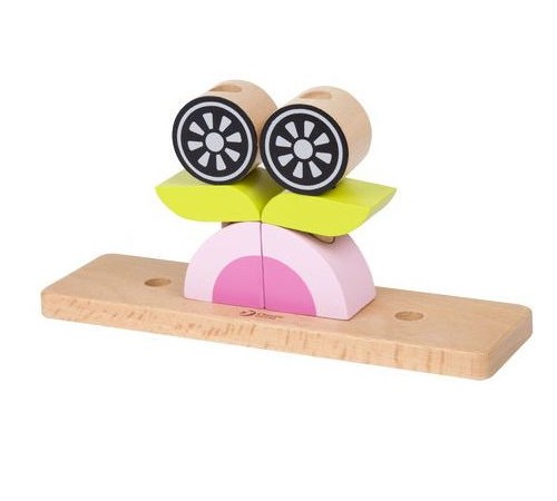 classic world 3708 set de cuburi din lemn "bufnita"