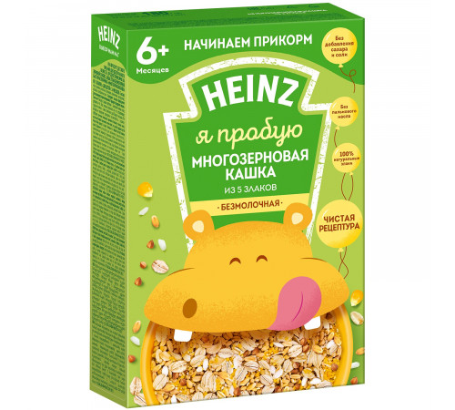 Детское питание в Молдове heinz Многозерновая кашка из 5 злаков без молока (6m+) 180 гр.