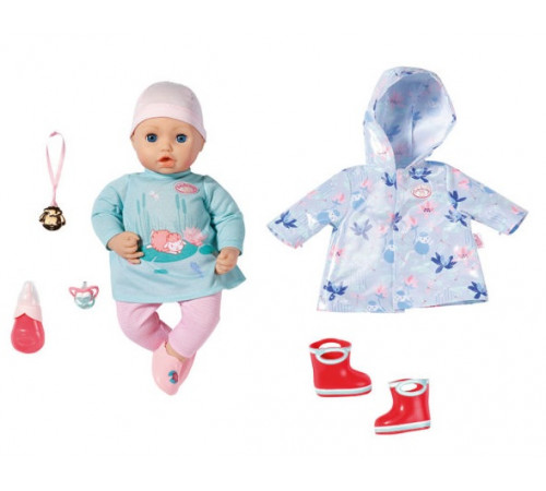 Детский магазин в Кишиневе в Молдове zapf creation 705452 Интерактивная кукла "baby annabell" в дождевике (43 см.)
