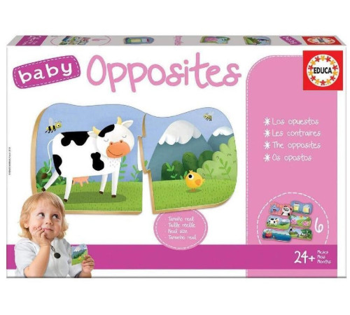  educa 18122puzzle "baby opposites" (12 el.)