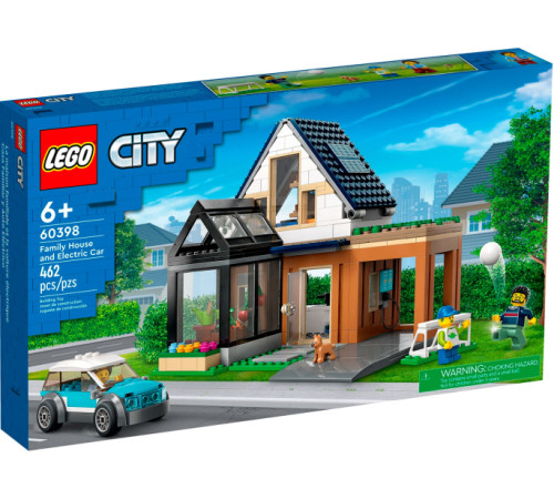  lego city 60398 Конструктор "Семейный дом с электромобилем" (462дет.)