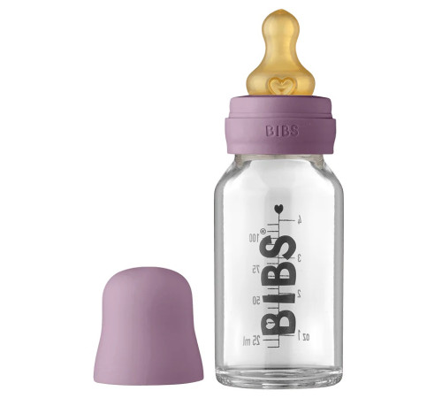 bibs Стеклянная бутылочка (110 мл.) mauve