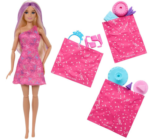 barbie jkf66 Игровой набор с куклой "Сюрприз на День рождения питомца"