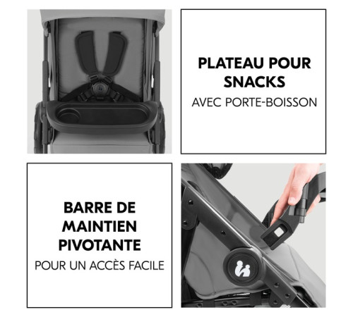 hauck cărucior 3 in 1 shop n care trio set grey