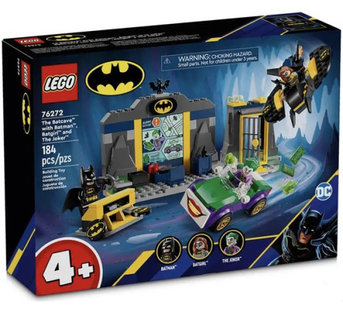 Lego Super Heroes 76272 Constructor "Peștera cu Batman, Batgirl și Joker" (184 el.)  lego super heroes 76272 constructor "peștera cu batman, batgirl și joker" (184 el.)