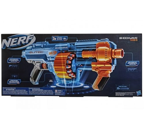 nerf e9527 blaster "elite 2.0 shockwave rd 15"