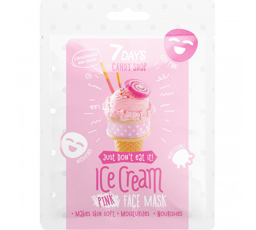  7 days candy shop masca pentru față ice cream, 25 g