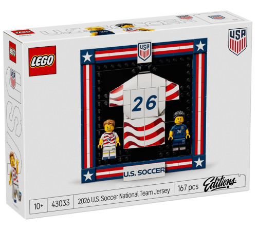  lego editions 43033 constructor "Футболка национальной сборной США по футболу 2026 года" (167 el.)