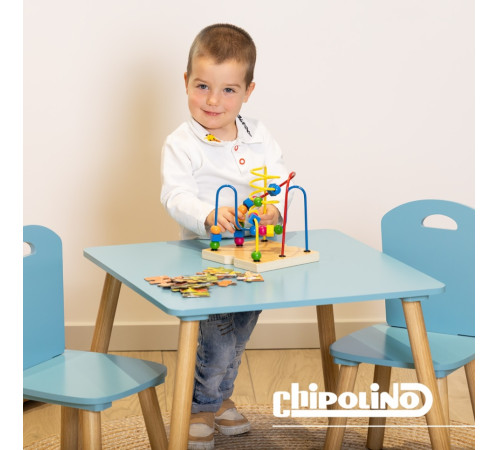 chipolino diwh02430323 masă și 2 scaune din mdf (albastru)