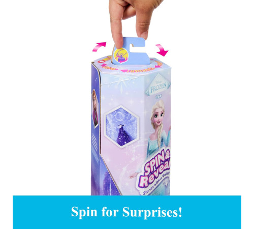 disney princess jbg59 Набор сюрприз "spin & reveal" с куклой Эльзой "Холодное Сердце"