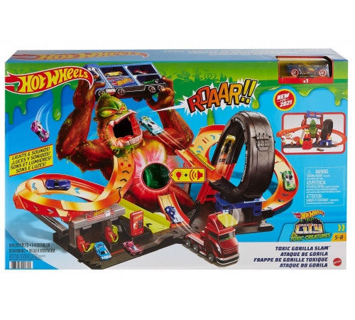  hot wheels gtt94 Игровой набор "Нападение токсичной гориллы"