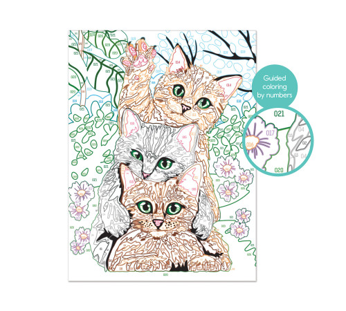 as kids 1038-41010 Картина по номерам "Котята"
