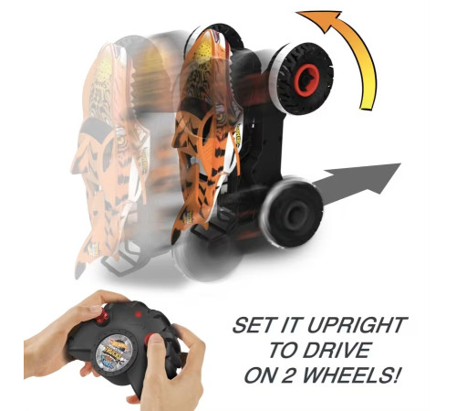hot wheels hgv87 mașină monster trucks „tiger” cu telecomanda 
