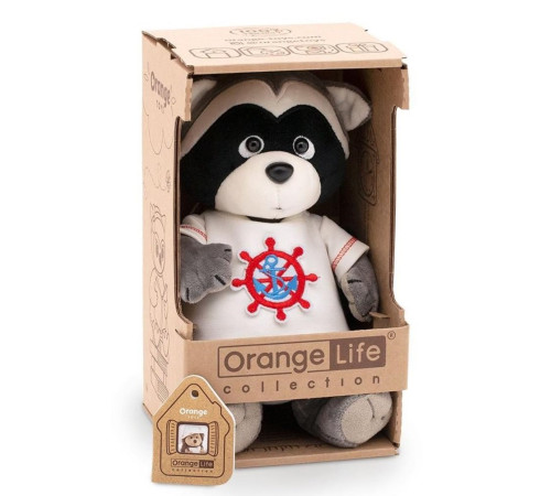 orange toys jucărie moale "denny raccoon: sea voyage”" os004-107 (20 cm.)