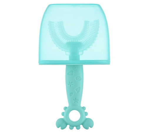 Roxy RTM-005-B Periuță-masaj de dinți pentru copii "Crab" albastru  roxy rtm-005-b periuță-masaj de dinți pentru copii "crab" albastru