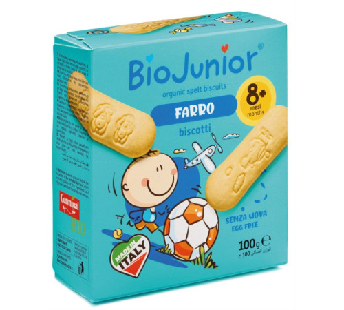  biojunior organic biscuiti din spelta și orez (7 luni+) 100 gr.