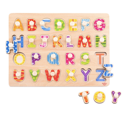 tooky toy ty852 puzzle din lemn “litere”