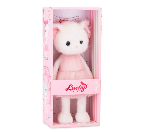 orange toys lk01/06 jucărie de pluș "lucky kitty sophie: cotton candy" (38 cm)