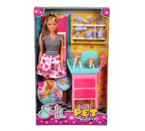  simba 5733266 Игровой набор "Стефи и салон красоты для любимых питомцев"