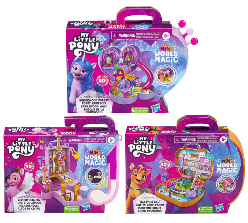 hasbro f3876 set de joc portabil "mini world magic - creation" in sort.