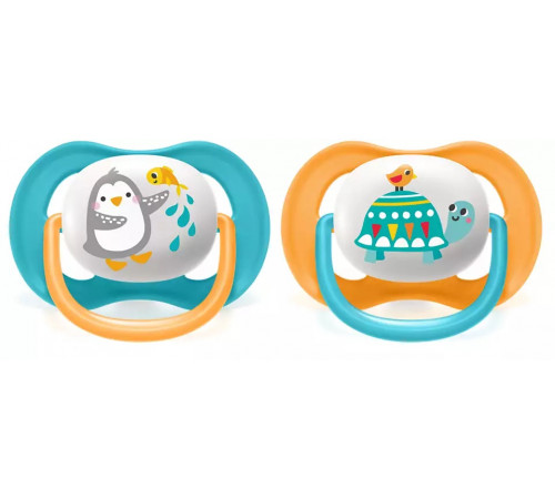 avent scf080/07 Пустышка силиконовая "animal" (6-18 м. ) 2 шт.
