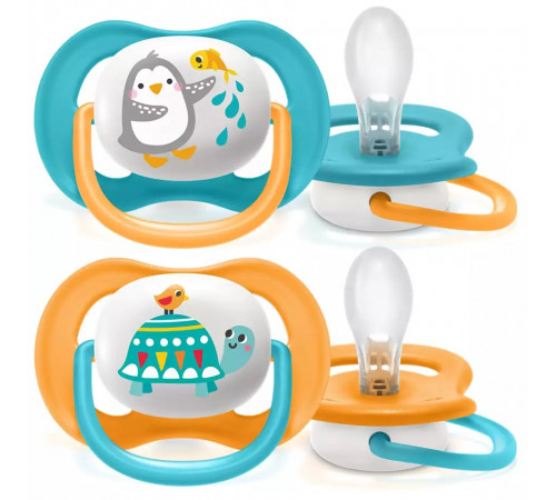 avent scf080/07 Пустышка силиконовая "animal" (6-18 м. ) 2 шт.