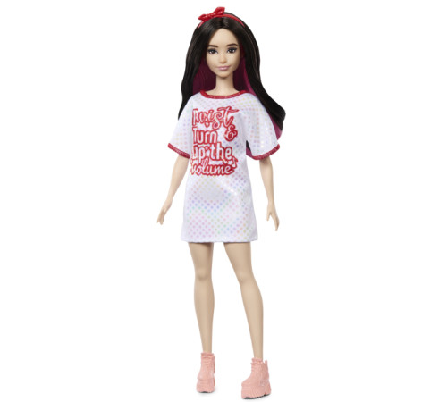 barbie hrh12 păpușă "fashionista" într-o rochie tricou