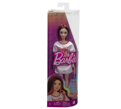 barbie hrh12 păpușă "fashionista" într-o rochie tricou