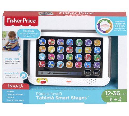 fisher-price dkk24 tabletă interactiva cu tehnologie smart stages (ro)