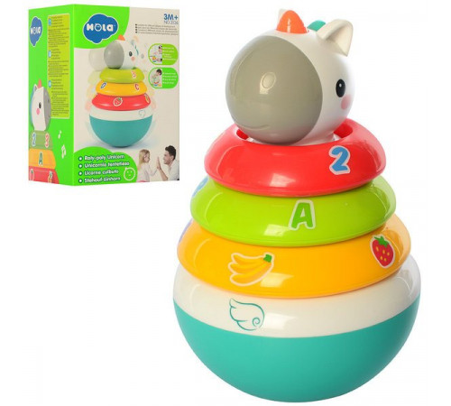 hola toys 3136 piramida rolypoly "unicorn"