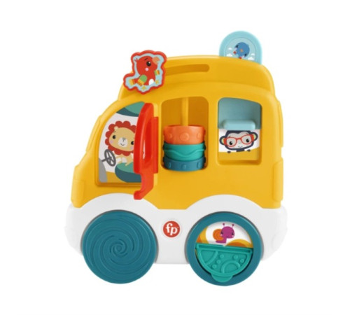 fisher-price hxk32 jucărie educativă mini-panou de activități "animale vesele" (in sort.)