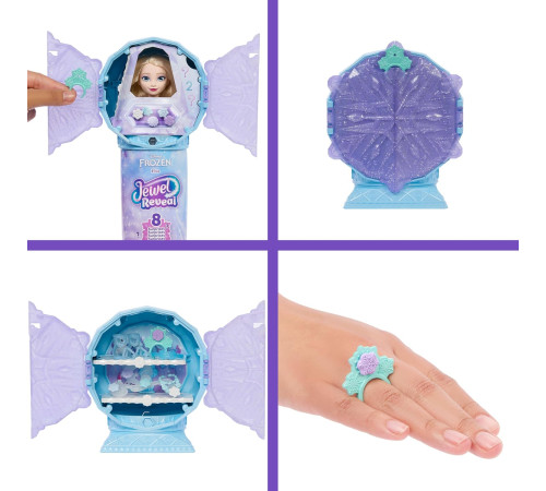 disney princess jjy36 păpușa "elsa frozen" cu 8 surprize