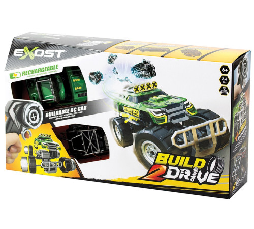 exost 7530-20703 masina cu telecomanda "build 2 drive" 