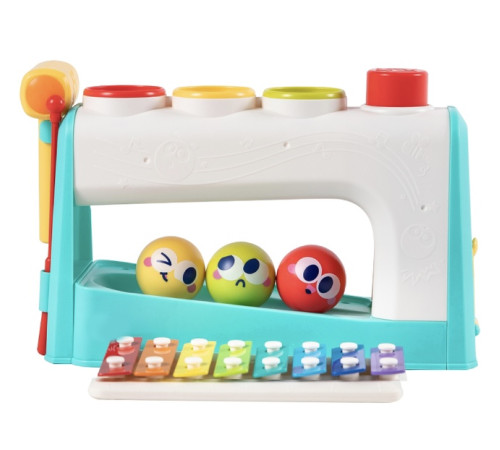 hola toys he792700 jucărie educațională multifuncțională „xilofon cu ciocan”