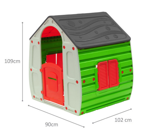 chipolino plhu002502gr căsuță de joacă pentru copii "magical house" verde