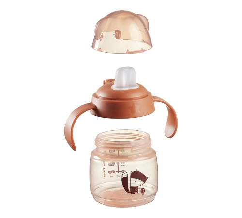 tommee tippee tt0510 Чашка-непроливайка "softspout" розовый (4 м+) 150 мл.