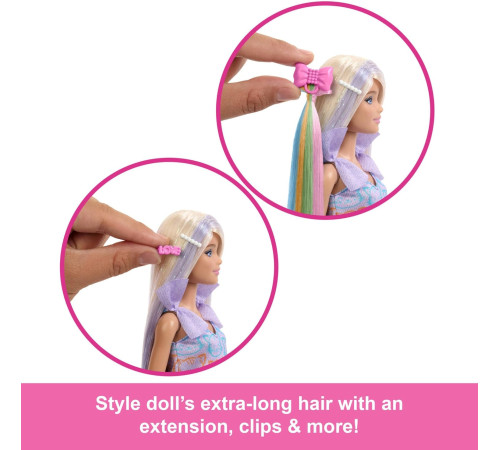 barbie jct72 păpușă barbie blondă "fun & fancy " cu accesorii