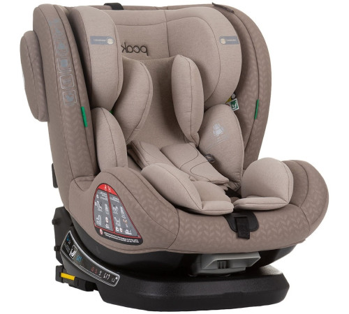 chipolino scaun auto "i-size isofix 360 peak" stkpk02403ma (40-150 cm.) macadamia