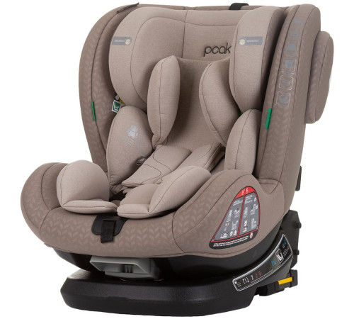 chipolino scaun auto "i-size isofix 360 peak" stkpk02403ma (40-150 cm.) macadamia
