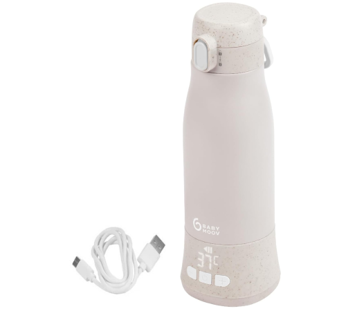 babymoov a002103 &Icirc;ncălzitor de biberoane portabil și re&icirc;ncărcabil " moov & feed" (340 ml.) bej