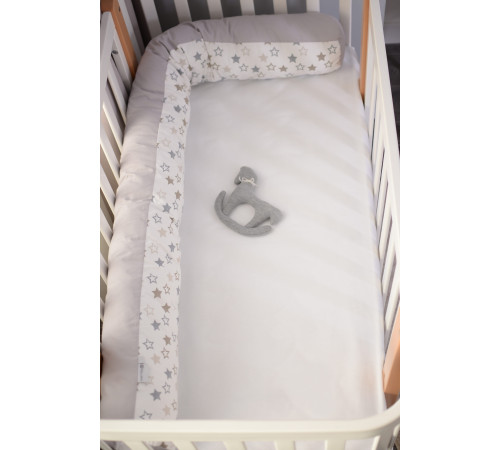 veres 302.01.6 perna pentru alaptare "comfort long" (170х52 cm.) stele alb-gri