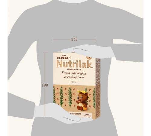 nutrilak Каша безмолочная гречневая (4 м +) 200 гр.