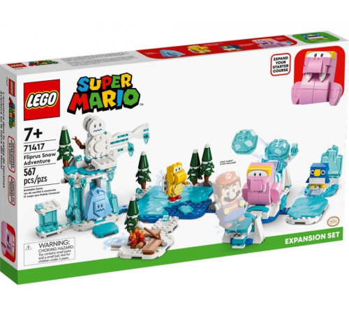  lego super mario 71417 setul adăugător "fliprus snow adventure" (567 el.)