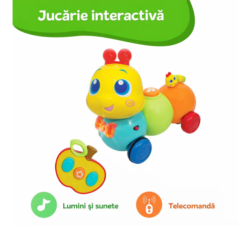 Jucării pentru Copii - Magazin Online de Jucării ieftine in Chisinau Baby-Boom in Moldova winfun 001140 jucarie interactiva cu rc sunete si lumini "omida"