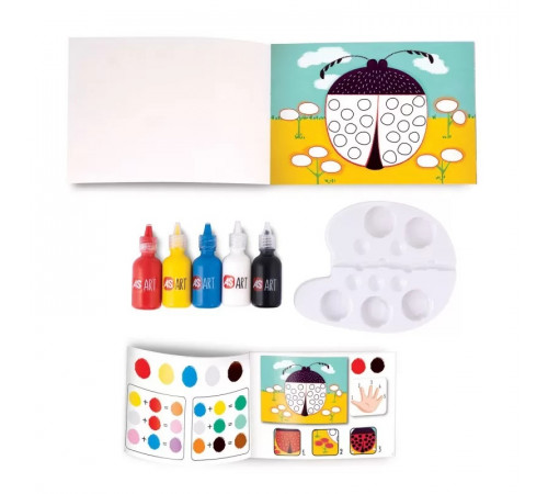 as kids 1038-21063 set pentru desen "primele creatii cu degetele"