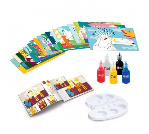 as kids 1038-21063 set pentru desen "primele creatii cu degetele"