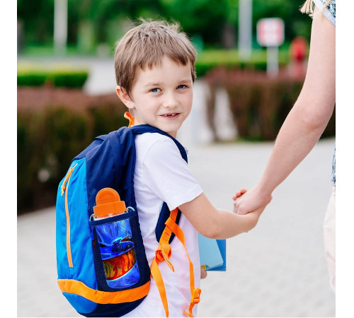 kids licensing hw00011 Бутылка тритановая с ремешком "hot wheels" (500 мл)