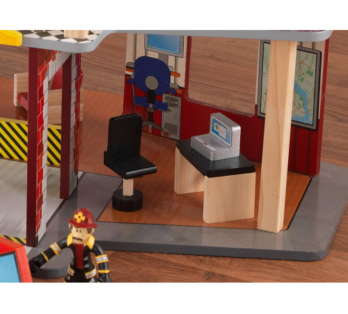 kidkraft 63214-msn set de joc "station deluxe fire station"