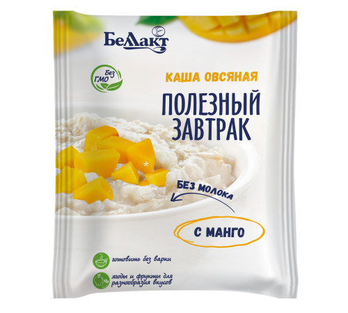 Питание и аксесcуары в Молдове Беллакт Каша овсяная безмолочная с манго "Полезный завтрак" (30 гр)