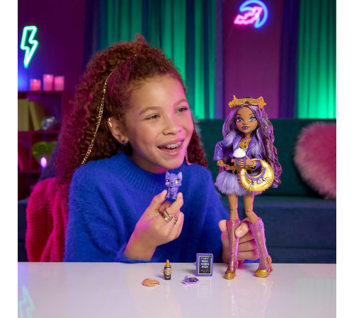 monster high jhk30 Кукла "Клодин Вульф" с питомцем Кресент